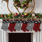 Tatuo 12 Pack Christmas Burlap Stockings Hanging,Modern Color - Image 5