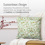 CPC Agate Green Block Print Throw Pillow Covers 20x20 Inch, Set of 2 - Image 4