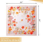 Maison d' Hermine Cloth Napkins Set of 4 Reusable 100% Cotton (20" x 20") - Image 4