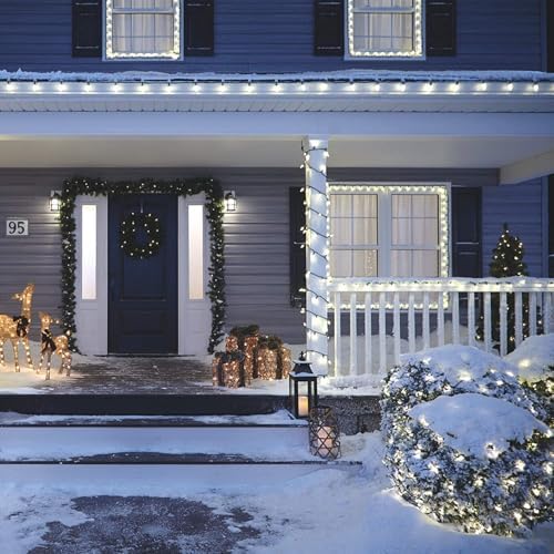 HISHINY Christmas Lights Outdoor Decorations for Bushes,LED Connectable Bush Christmas Lights Outdoor Yard Mesh Shrub Net Light for Party, Holiday, Wedding, Tree,Bushes (Cool White) - Image 7