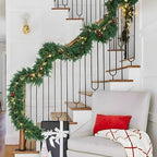 Hananona 9 FT Christmas Garland, 2 Pcs Real Touch Cedar Garlands - Image 6