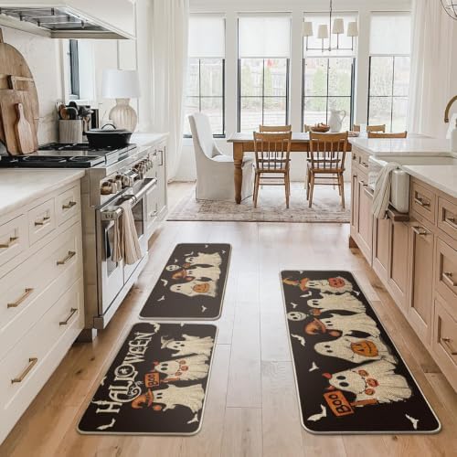 Artoid Mode Black Halloween Kitchen Mats Set of 3-17"x29"+17"x36"+17"x47" - Image 5