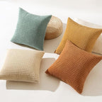 MIULEE Boho Euro Decorative Pillow Covers 24x24 Inch Set of 4 Orange/Teal - Image 4