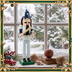 Blosssound 15" Christmas Baseball Nutcracker Wooden Sports Decor,Baseball B - Image 7