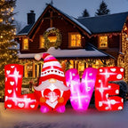 VIHOSE 9 ft Valentines Day Inflatable Outdoor Decorations Love Gnome Letters with LED Lights, Blow Up Valentine Romantic Decor for Wedding Propose Anniversary Outside Indoor Yard Party Supplies by VIHOSE