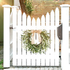 Olive Wreath for Front Door, 19'' Real Touch Door Wreath with Fruits - Image 6