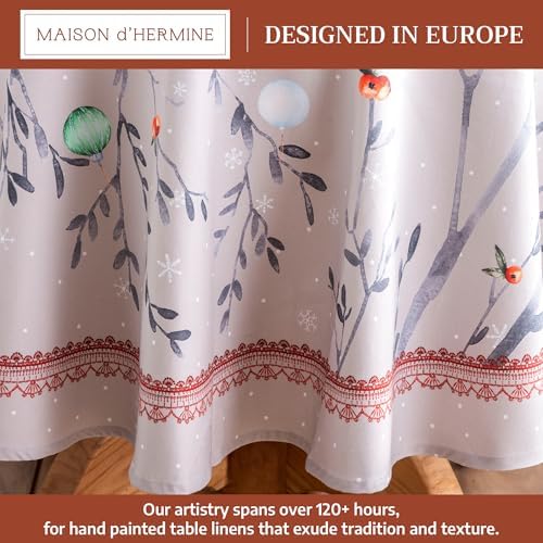 Maison d' Hermine Table Cloth Round Table Reusable 100% Cotton 69" Diameter - Image 2