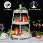 12Pcs Red Mini Lanterns for Centerpiece – Vintage Lantern Decor for Christmas, Halloween, Weddings & Western Party – Hanging Ornaments Bulk with Flicker LED Candle for Cowgirl, Camping Decor - Image 6