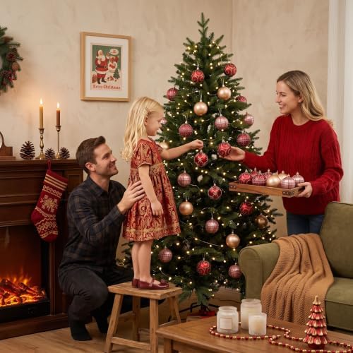 Valery Madelyn 35ct Christmas Tree Decorations Ball Ornaments 2.36 Inches - Image 6