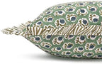 Ridhi Basil Green Floral Block Print Throw Pillow Covers 18x18 Inch - Image 5