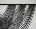 Flber Macrame Wall Hanging Black 59.00" W x 31.00" L Boho Wall Decor Large Boho Yarn Tapestry Living Room Bedroom Home Wall Décor - Image 6