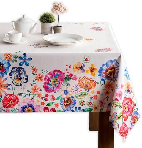 Maison d' Hermine Table Cloth Rectangle Table Reusable 100% Cotton 70"x120" by MaisondHermine