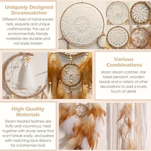 Artilady Dream Catchers Boho Wall Decor, Native Americn Wall Art with Light - Image 6