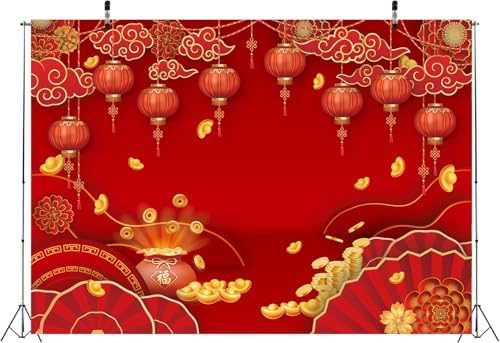 Chinese New Year Backdrop Decoration 2027 Year of The Goat Party Banner - Image 4
