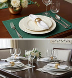 Hand Hammered Table Napkin Rings, Gold Tone, Set of 12 - Image 3