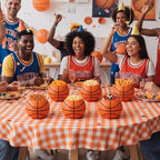 LemonRoad 6 Pcs Basketball Vase Pot Centerpiece, 3.93 x 3.93 x 3.15'' - Image 6