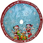 Kurt Adler DN7166 48" Mickey & Minnie Print Satin Treeskirt,Multicolor - Image 2