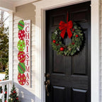 Glitzhome 42"H Lighted Christmas Ornament Porch Decor,Wooden Vertical Porch Sign With Timer,Merry Christmas Sign for Holiday Front Porch Outdoor Decorations - Image 5