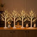 PABIPABI Lighted Birch Tree with LED Lights Christmas Decorations, Small Artificial Bonsai Tree Lights with Timer, LED Tabletop Trees for Home Wedding Decor by PABIPABI