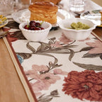 bilin gaier Designer Vintage Linen Long Table Runner,102"x12"-Burgundyred - Image 7