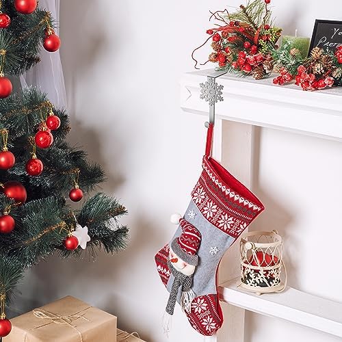 Lounsweer 12 Pcs Snowflake Christmas Stocking Holders - Image 4