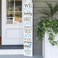 Personalized Welcome Sign for Front Door, Custom Welcome Sign for Porch Outdoor Welcome Home Decorations, 48"x8" PVC Sign (Design 16) by BasicFundamentals