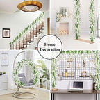U'Artlines 15Pcs 7.2 Ft/Piece Artificial Wisteria Garland White - Image 5