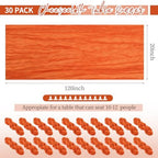30 Pack Orange Table Runner 10Ft Cheesecloth Table Runner Boho Gauze Cheese Cloth Table Runners Romantic Long Sheer Fabric Burnt Orange Table Runners for Wedding Party Bridal Shower - Image 2