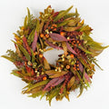 Olive Wreath for Front Door 22 inch, Greenery All Season Wreath with Olive Leaf Fruit, Home Decoration for Outdoor Living Room Indoor Wall and Outside by HomeKaren