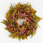 Olive Wreath for Front Door 22 inch, Greenery All Season Wreath with Olive Leaf Fruit, Home Decoration for Outdoor Living Room Indoor Wall and Outside by HomeKaren
