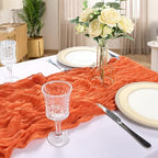12 Pack 10Ft Orange Cheesecloth Table Runner 23 x 120 Inch - Image 6