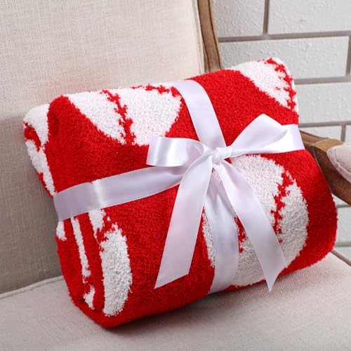 Buryeah Baseball Knit Throw Blanket, Baseball Gift for Boys Teens Men, 50 x 60 Inch Cozy Sport Reversible Knitted Throw Blanket for Couch Sofa Bed Home Decor - Image 4