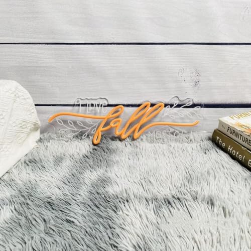 I Love Fall Most Of All LED Neon Sign, Dimmable Fall Home Bedroom Wall Decor Neon Light Autumn Party Garden Harvest Thanksgiving Door Decor - Image 6