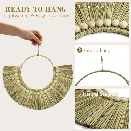 Qian Qian You Seagrass Wall Basket Set - Image 2