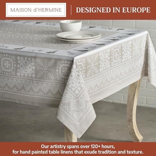 Maison d' Hermine Table Cloth Rectangle Table Reusable 100% Cotton 54"x72" - Image 2