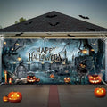 WovWeave Happy Halloween Garage Door Cover Decorations 7 x 16 ft Large by WovWeave