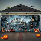WovWeave Happy Halloween Garage Door Cover Decorations 7 x 16 ft Large by WovWeave