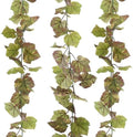 6.56ft 3pcs Artificial Grape Leaf Garland, Autumn Artificial Fake Grapes Vines, Hanging Plant Grape Vines Decor for Home Wedding Party, Garland Decoration, Photo Wall Display by ArtificialPlants