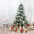 34PCS Blue/White Christmas Ball Ornaments Set for Tree Decorations - Image 4