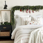 N&T NIETING 9FT Christmas Norfolk Pine Garland Real Touch Artificial Greenery Garlands Faux Winter Garland for Mantle Fireplace Table Stair Front Door Indoor Outdoor Holiday Xmas Decorations (1 Pcs) - Image 6