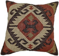Trade Star 70% Jute 30% Wool Cushion Cover Handwoven Kilim Pillow Cover 18x18 Inches Authentic Throw Pillow Case Square Pillow Sham Boho Decorative Vintage Kilim Cushion Case for Outdoor Decor by TradeStar