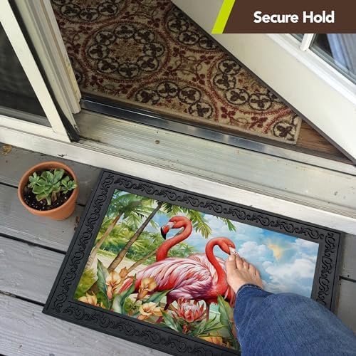 Briarwood Lane Briarwood Lane Outdoor Rubber Doormat Tray Floral Design x Standard Tray - Image 6