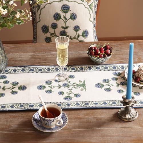 Patdrea Designer Elegant French Linen Table Runner,12"X102"-Ivar B - Image 4