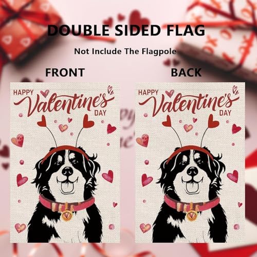 Seasonal Garden Flags Bernese Mountain Double Sided Flags Set of 11 Holiday Farmhouse Indoor Outdoor Yard Lawn Christmas Gifts Decorations 12.5x18 Inch - Image 2