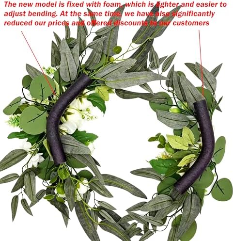H&W 2pcs Artificial Wedding Arch Flowers for Wedding Sign, Floral Swag Dusty Decor for Reception Ceremony Backdrop Sweetheart Table (Grass Heart-Peony) - Image 3