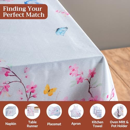 Maison d' Hermine Table Cloth Rectangle Table Reusable 100% Cotton 70"x120" - Image 4