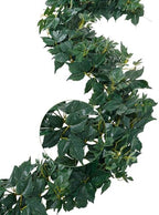 ucky Fake Vines, Eucalyptu Vines Garland, Ivy Vines, Green Artificial Wall Decor Hanging, Wedding Decoration，Flower Bouquet Decoration (4, Boston Vines) by ucky