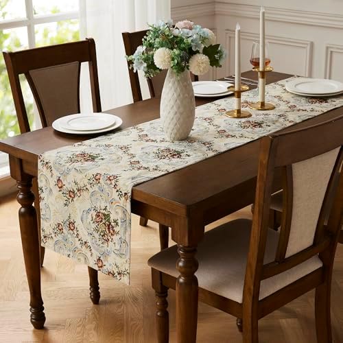 WARM HOME DESIGNS Luxury 72 Inch Floral Table Runner. DIN Mums 72 - Image 2
