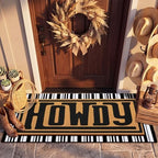 Tinideya 2 Pcs Large Howdy Western Layered Doormat Farmhouse Front Door Mat - Image 6