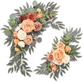 Terracotta Wedding Arch Flowers (Pack of 2), Artificial Flower Swag Welcome Sign Floral Swag Wedding Flowers for Wedding Ceremony and Reception Arch Backdrop Floral Decoration by RoahosyWeddingDecor